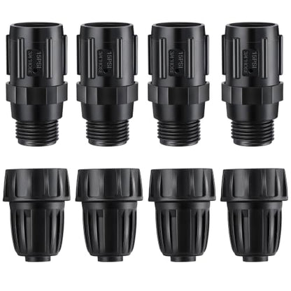 8 Pcs 15 PSI Drip Irrigation Pressure Regulator Adapter Kit - style: 15 Psi