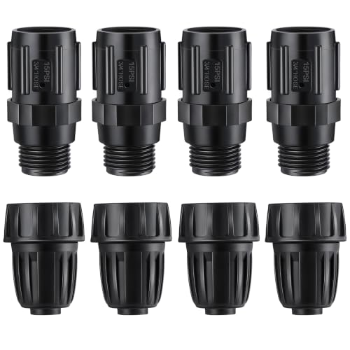8 Pcs 15 PSI Drip Irrigation Pressure Regulator Adapter Kit - style: 15 Psi