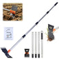 Weed Puller Tool, 60" Stand Up 2-in-1 Weed Rake & Garden Hoe