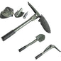 Folding Camping Survival Shovel with Pick 16" Garden Military Style Survival w/ Pick Tool & Case - size: 1 Pack