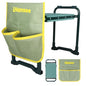 Garden Kneeler and Seat, Foldable Kneeling Bench with Tool Pouch - color: Green-model a