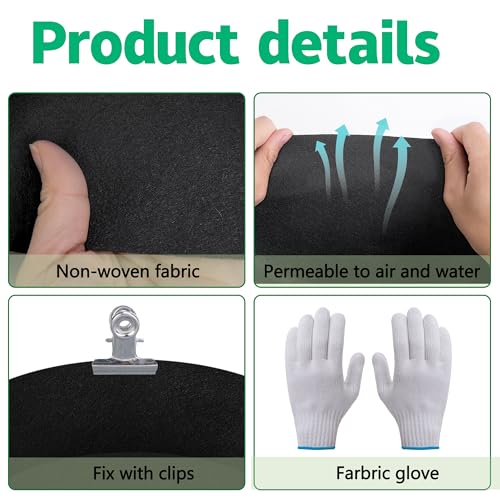2 Sets 4x2x 1 ft Raised Garden Bed Liner Bag,Plants Grow Bed Fabric Liners - color: Oval