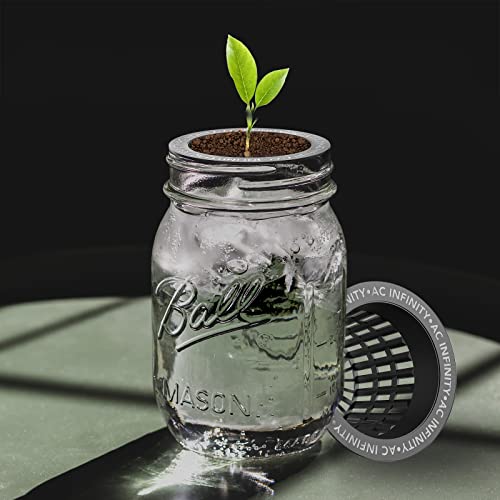 AC Infinity Net Cups 3-Inch, Heavy Duty Garden Slotted Net Pots - size: 3"