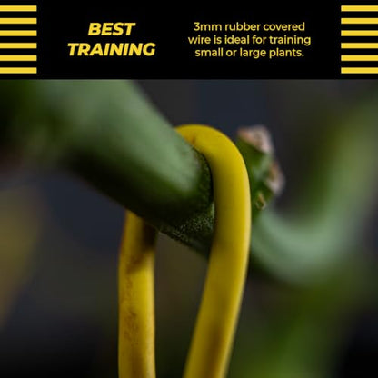 BudTrainer BudHuggers for Low Stress Plant Training, 50 Ft, Blue