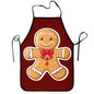 Funny Apron for Men Women Baking Gardening Sewing BBQ Waterproof Cute Gifts - color: Gingerbread