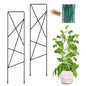 17.5 inch Small Trellis for Potted Plants, Metal Plant Trellis Indoor - color: Star-Metal