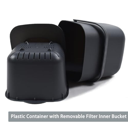 4-Liter Kitchen Compost Bin, Dark Gray - color: Gray