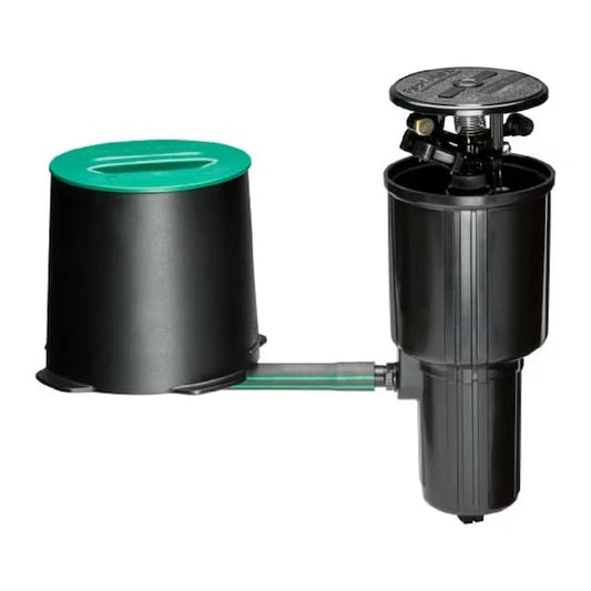 Easy In Ground Sprinkler NO Underground Tubing Attached Garden Hose Water up to 5,200 Sq Feet per Head 25' to 41' Distance 360 Degrees