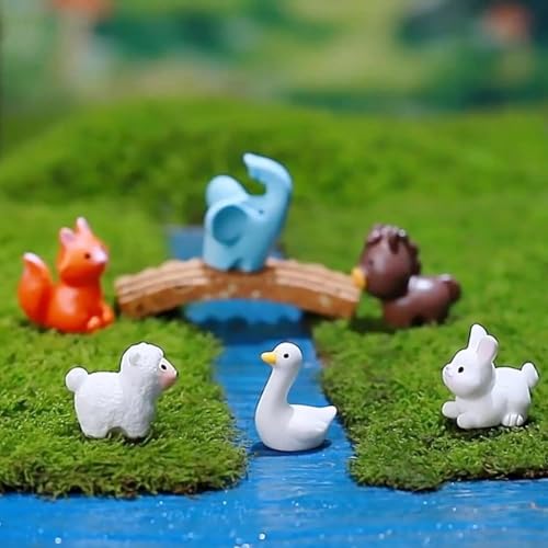 30PCS Mini Resin Animals Variety Pack 15 Style Tiny Resin Animal Figurines - color: Fixed Color Ctyle-c