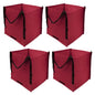 DURASACK Heavy Duty Storage Tote Bag 22-Gallon, Red, Pack of 4 - color: Red, size: Pack of 4
