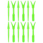 M METERXITY 12-Pack Mini Garden Hand Succulent Transplanting Tools, Plastic Seedlings Dibber Sowing Digging for Repotting/Lawn Maintenance/Plant Care, Small Gardening Tools [Green] - color: Green