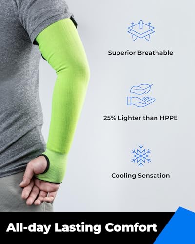 toolant Ultra-Comfort Cut Resistant Sleeves for Gardening & Welding