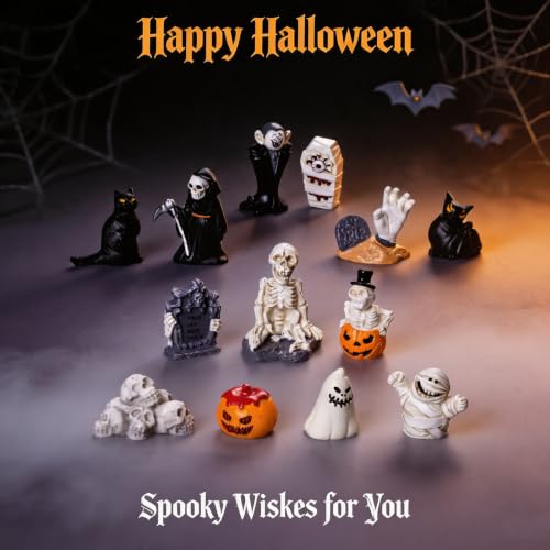 13PCS Halloween Mini Resin Figures, 13 Styles Halloween Figurines - color: Halloween Fixed-c
