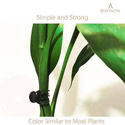 BEADNOVA Orchid Support Clips - 300PCS Green Plant Clips for Flower, Vine - color: 300pcs