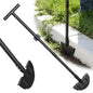 LLARGUEST Edger Lawn Tool, 49 Inch Long Handle Garden Edge with Saw Tooth Blade for Landscaping, Garden,Yard, Camping Heavy Duty Half Moon Edge with T-Grip,Garden Edging Tool