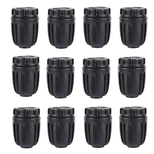 1/2 Inch End Plugs for Drip Irrigation Tubing (12-Pack) - Leak-Proof Garden Hose End Caps, Compatible with 1/2" ID 16mm OD Poly Tubing for Lawn, Greenhouse & Micro Irrigation Systems - style: 12 end caps
