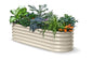 6x2x1.5 ft Galvanized Raised Garden Bed, 18" Tall Metal Planter Box - color: Beige, size: 6x2x1.5ft
