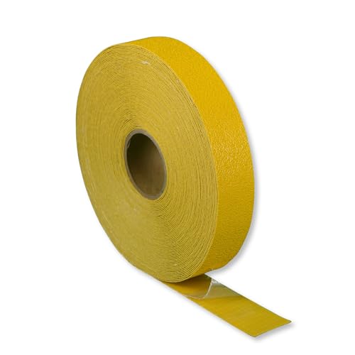 Reflective Pavement Tape, Slip-Resistant & Durable. Heavy-Duty Rubber Base for Outdoors. Ideal for Driveways, Walkways & Parking Areas (Yellow, 2 Inch X 148 Feet) - color: Yellow, size: 2 Inch X 148 Feet