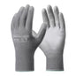 HandLove PU Coated Work Gloves 15 Pairs, Lightweight Polyester Safety Gloves with Non-Slip Grip - color: Grey, size: M(15 Pairs)