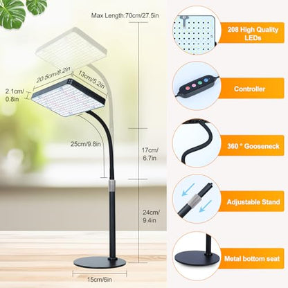 FECiDA Bonsai Grow Light, Table Grow Lights for Indoor Plants Collection - size: 1-Head Timer