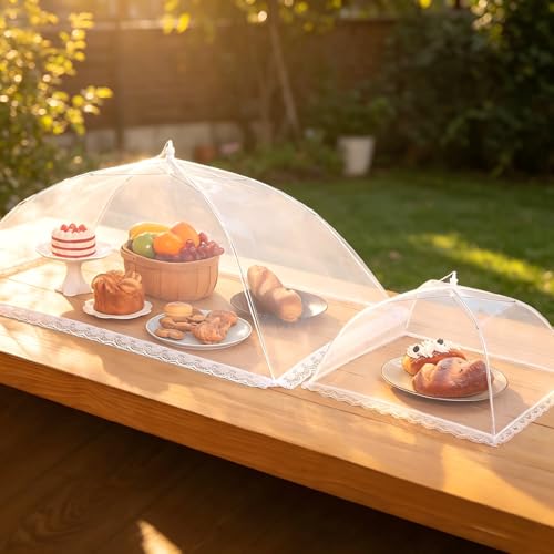 Food Covers for Outside Mesh, Food Nets for Outdoors, 7 Pack - size: 7 PACK (1*XXL+2*L+2*M+2*S)