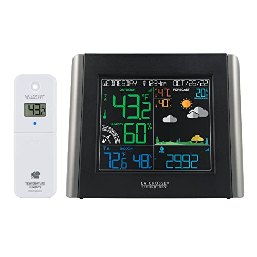 La Crosse Technology V11-TH Color Wireless WiFi Weather Station…