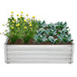Raised Garden Bed,Galvanized Raised Beds for Gardening,3ft x 3ft Outdoor Metal Raised Bed Planter Boxes Kit for Vegetables,Flowers Herbs