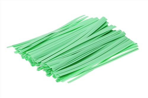 ONLYKXY 80pcs plastic Twist Ties Plant Ties Reusable Bread Twist Ties cake pop ties Cable Ties Candy Ties for Bags 4 Inch (Light Green) - color: Light Green