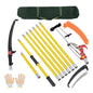 27FT Extendable Pole Saw, Manual Branch Trimmer with Long Handle - size: 27FT Yellow