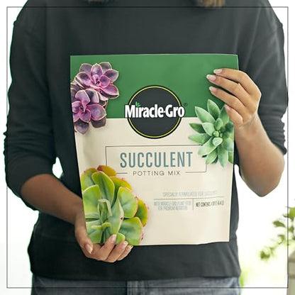 Miracle-Gro Succulent Potting Mix, 4 qt. - size: 1 Pack, style: Succulent