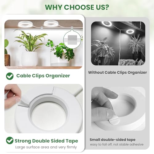 Kullsinss 3.5" Grow Lights for Indoor Plants, 36W Full Spectrum Plant Light - size: 6-Head/White