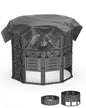 Large Compost Bin - 143 Gallon (540 L) Garden Composter with Better Aeration System, Easy Assembling/BPA Free/Sturdy/Outdoor Compost Tumbler - size: 143 Gal(540L)