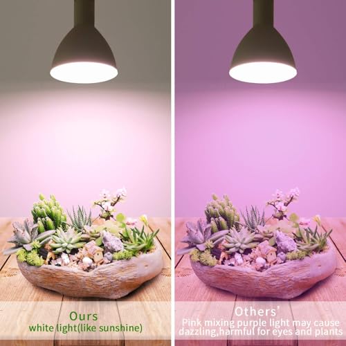 Smart LED PAR38 Grow Light, Dimmable, Sun Mode Dimming - Mimics Real Sunshine, Daily Run Auto Timer, Remote Control - Full Spectrum for Indoor Plant Growth
