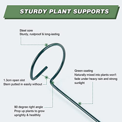 20 Pack 36 Inch Plant Support Stakes for Outdoor Plants and Indoor Flowers - size: 36 Inch