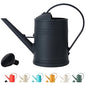 Plastic Indoor Watering Can with Sprinkler Head - 68 oz, 1/2 Gallon - color: Black