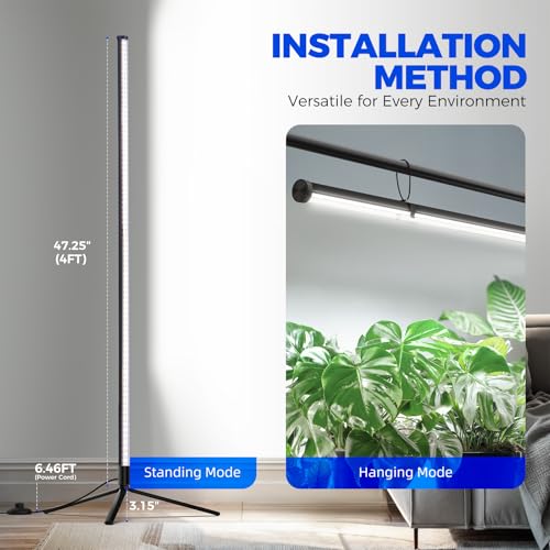 Barrina T10 Vertical Grow Light, 4FT 42W, 5000K Full Spectrum, High PPFD - color: 5000K, size: 4 ft Fixed