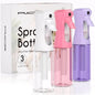 3 Pack Continuous Spray Bottle for Hair, 6.8 OZ Ultra Fine Mister Sprayer - color: Pink Purple White, size: (3-Pack)-6.8 Oz