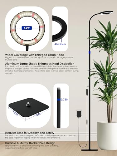 GLOWRIUM Smart Grow Light for Indoor Plants, Full Spectrum LED Plant Light