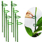 Belit 8 Pack Small Plant Support Plant Stakes, Adjustable Garden Single Stem Support Stake, Planter Support Ring for Orchid, Rose, Peony, Peppers and More, 16 inch - size: 15.7 Inch