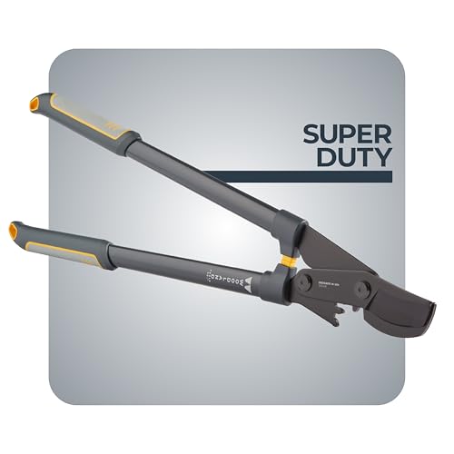 Woodland Tools Super Duty Lopper, 32 Inch Geared Bypass Branch Cutter with Soft Grip Handles, Manual Tree Limb Cutter for Thick Branches, Heavy Yard Work, and Seasonal Pruning - style: Super Duty Lopper