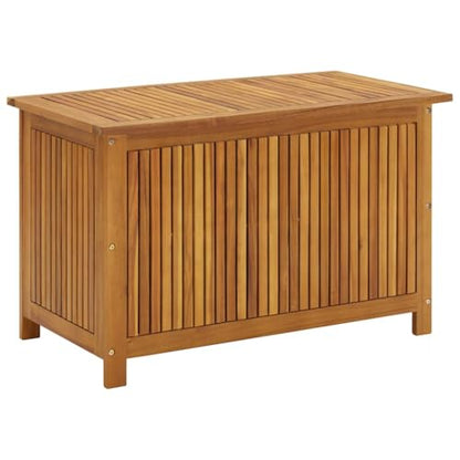 vidaXL Garden Storage Box 35.4"x19.7"x22.8" Solid Wood Acacia - size: 35.4" x 19.7" x 22.8"