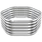 48" Diagonal,17" Tall Steel Hexagon Raised Garden Bed/ Planter Box Silver - color: Silver, size: 4FT X 1.5FT