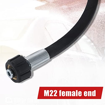 Tool Daily Pressure Washer Whip Hose 2 FT, 3/8" NPT + M22-14 Female Thread - size: 2 FT