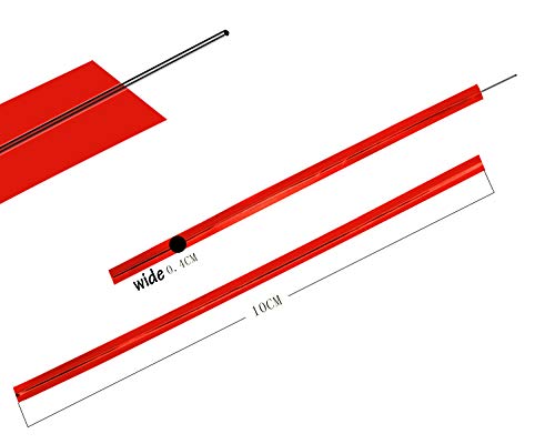 Mini Skater 800pcs 4" Metallic Twist Ties - 7 Colors(Red) - color: Red