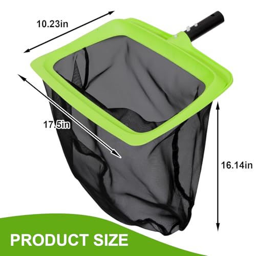 Sepetrel Swimming Pool Leaf Skimmer Net,Fine Nylon Mesh & Reinforced Frame Deep Rake Net,Cleaning Supplies and Accessories, (Pole Not Included) - size: Rake(No Pole)