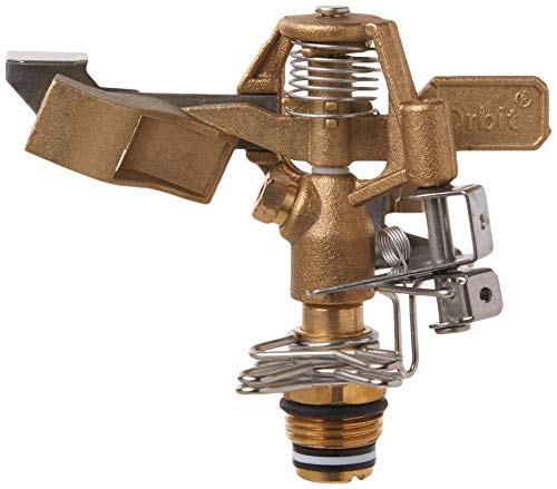 5-Pack Orbit 1/2" BRS Sprinkler Head, Connection, Silver and Gold - size: 5-Pack 1/2" Connection