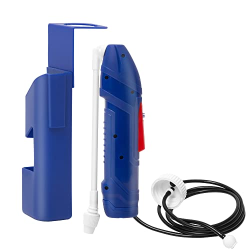 Battery Power Sprayer with Holster Multi-Purpose Foldable Sprayer Easily Attaching to Most Gallon Jugs for Gardening, Lawn and Disinfecting - size: 1-Gallon