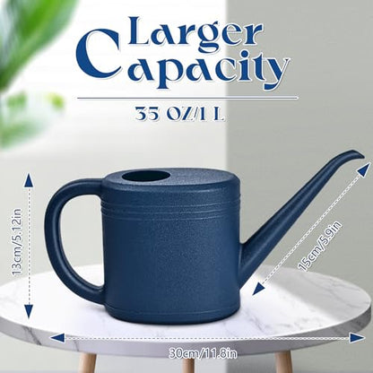 Watering Can - for Indoor and Outdoor Plant Garden - 1/4 Gallon - Navy Blue - color: Blue