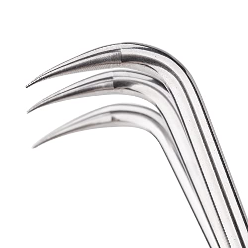 Nisaku NJP957 Nekaki Sanbondume Handheld Triple Claw Cultivator, Japanese Stainless Steel Tine Length 1.5-Inch, 5.5-Inch Polished Wood Handle - style: Triple Claw