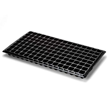 Bootstrap Farmer 128 Cell Tray Combo with 1020 Trays No Holes Black 5-Pack - size: 5 Flats and 5 Cell